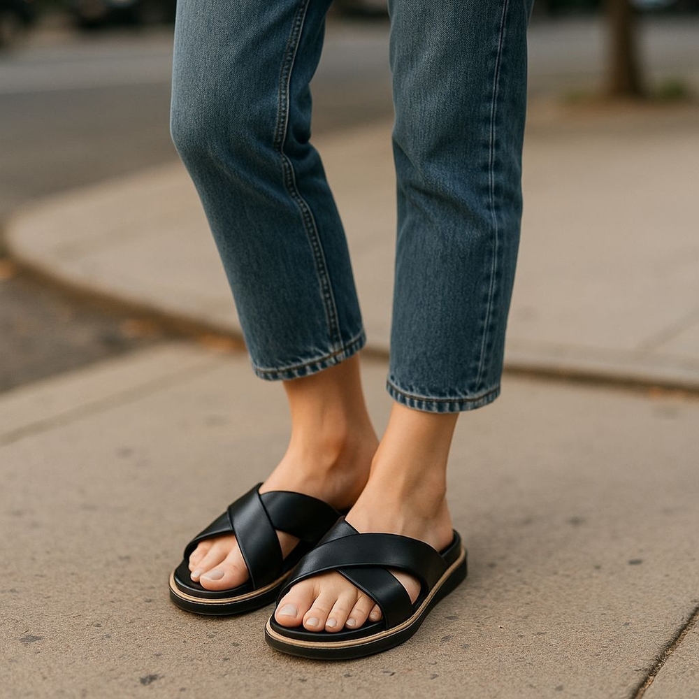 Vince Camuto Black Sandals Size 8‎